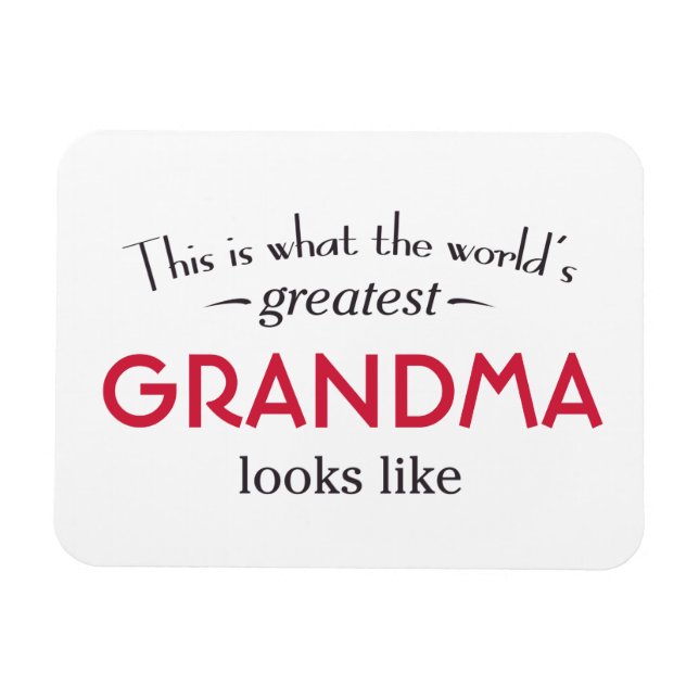 World's Greatest Grandma Magnet (Horizontal)