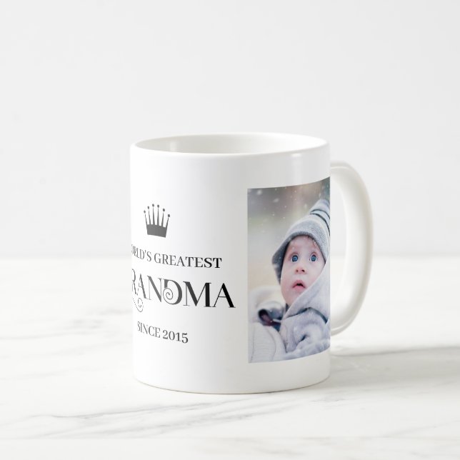 World's Greatest Grandma Since Year Two Photos Coffee Mug (Front Right)