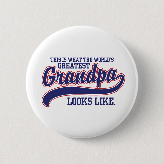 World's Greatest Grandpa 2 Inch Round Button (Front)