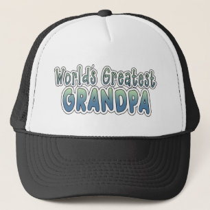 World's Greatest Grandpa Words Trucker Hat