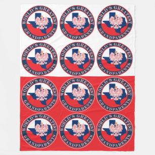 World's Greatest Grandparents Fleece Blanket