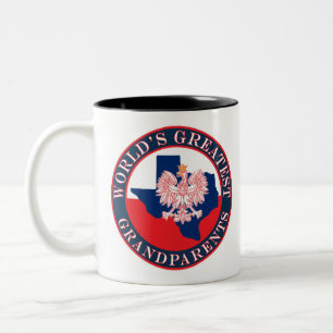 World's Greatest Grandparents Two-Tone Coffee Mug