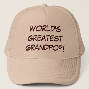 World's Greatest Grandpop CHANGE HAT COLORS