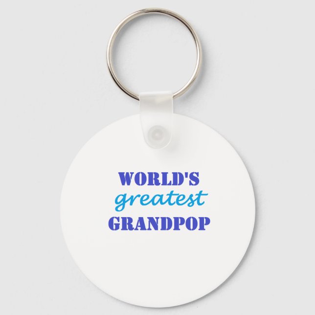 Worlds Greatest Grandpop Keychain (Front)