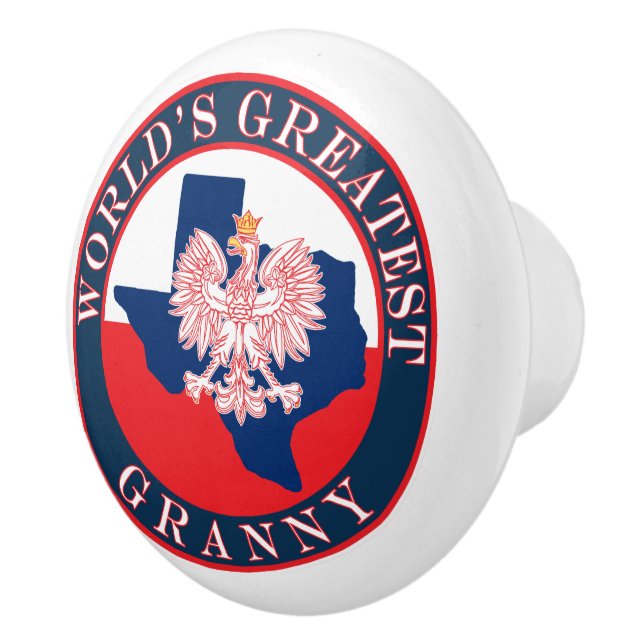 World's Greatest Granny Ceramic Knob (Right)