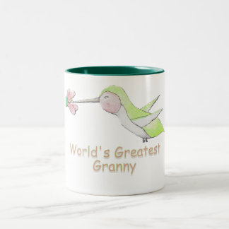 World's Greatest Granny Hummingbird Mug