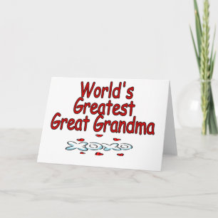 World's Greatest Great Grandma Card