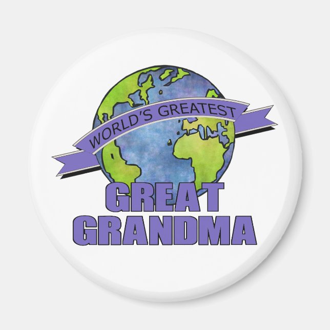 World's Greatest Great Grandma Magnet (Front)