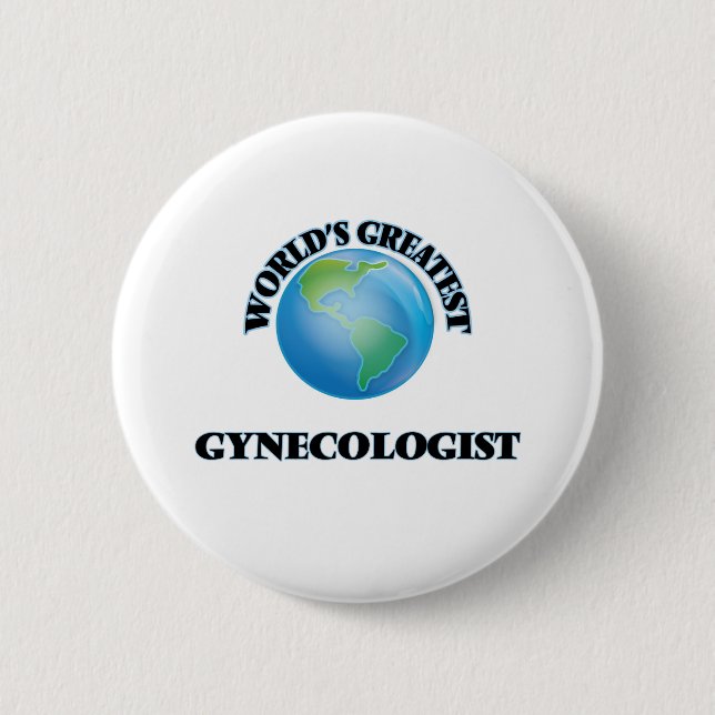 World's Greatest Gynecologist 2 Inch Round Button (Front)