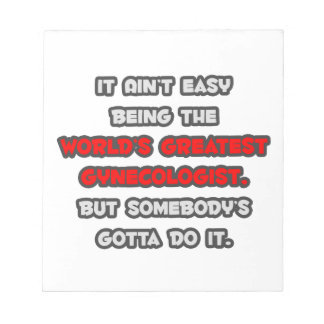World's Greatest Gynecologist Joke Notepad