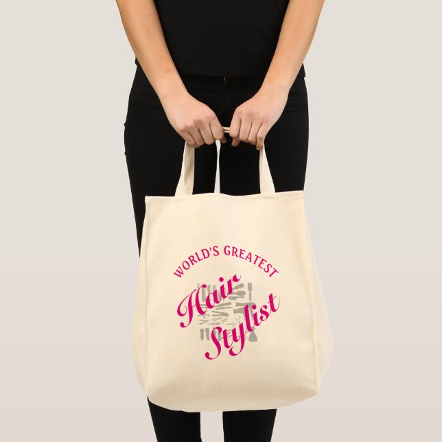 Worlds Greatest Hair Stylist Hairdresser Tools Bag (Front (Product))