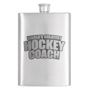 World's Greatest Hockey Coach Flask