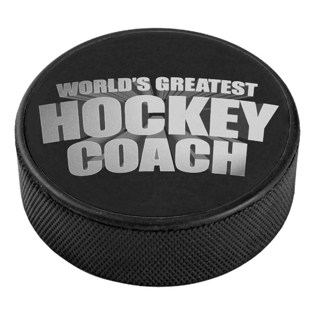 World's Greatest Hockey Coach Hockey Puck (3/4)