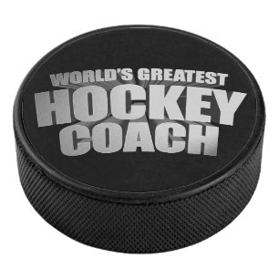 World's Greatest Hockey Coach Puck