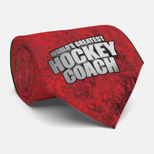 Worlds Greatest Hockey Coach Tie