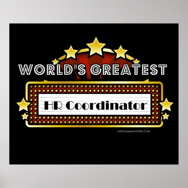 World's Greatest HR Coordinator Poster (Front)