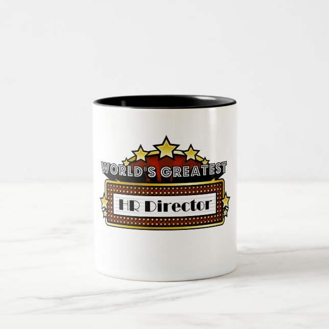 World's Greatest HR Director Two-Tone Coffee Mug (Center)