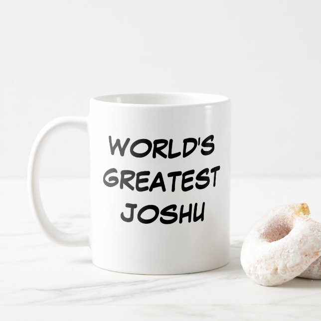 "World's Greatest Joshu" Coffee Mug (With Donut)