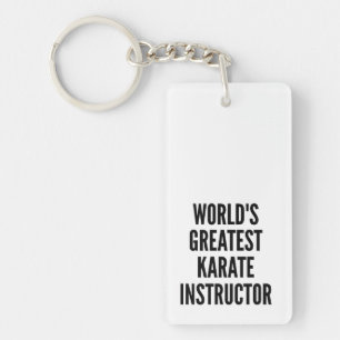 Worlds Greatest Karate Instructor Keychain