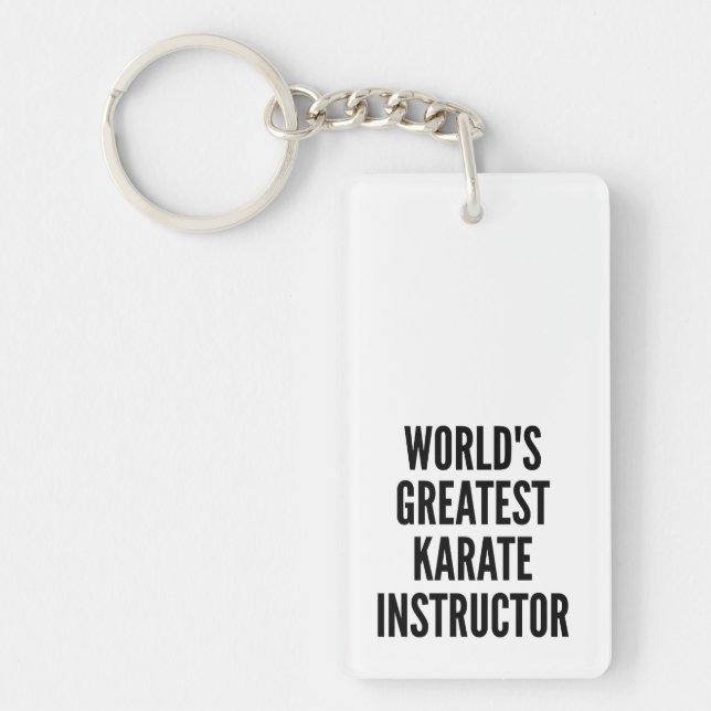 Worlds Greatest Karate Instructor Keychain (Front)