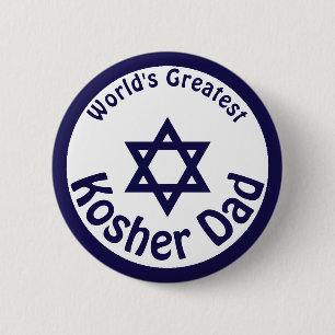 World's Greatest Kosher Dad 2 Inch Round Button