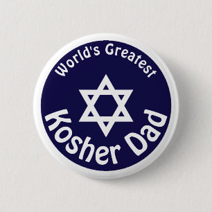 World's Greatest Kosher Dad 2 Inch Round Button