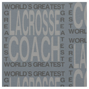 Worlds Greatest Lacrosse Coach Fabric