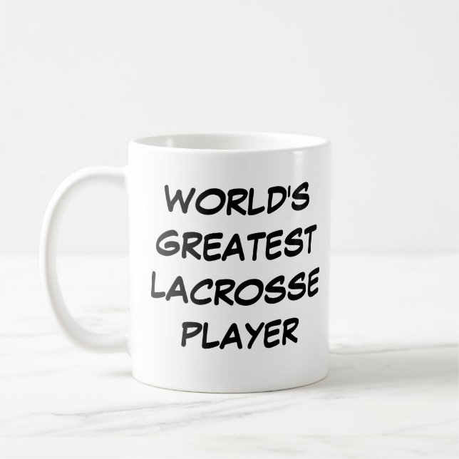 "World's Greatest Lacrosse Player"  Mug (Left)