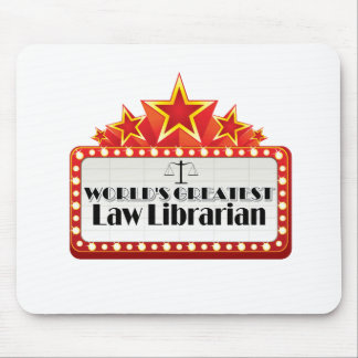 World's Greatest Law Librarian Mouse Pad