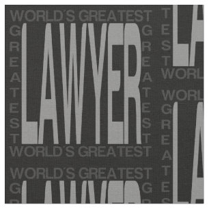 Worlds Greatest Lawyer Fabric