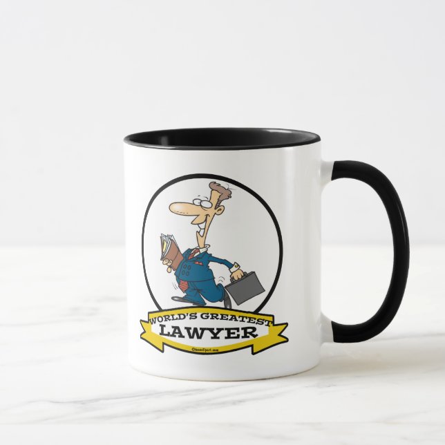 WORLDS GREATEST LAWYER II MEN CARTOON MUG (Right)