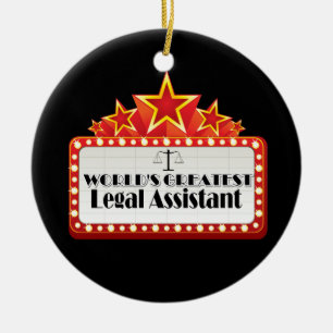 World's Greatest Legal Assistant Ceramic Ornament