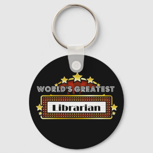 World's Greatest Librarian Keychain