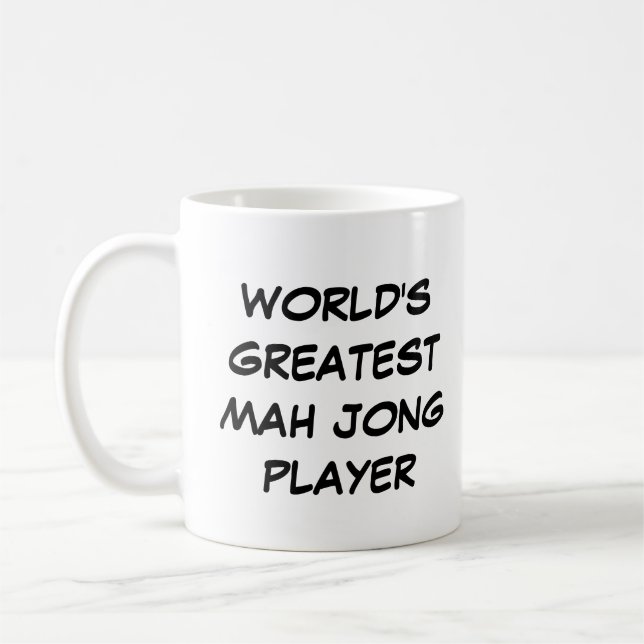 "World's Greatest Mah Jong Player" Mug (Left)