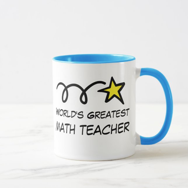 World's Greatest Math Teacher - Coffee Mug gift (Right)