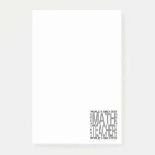 Worlds Greatest Math Teacher Post-it Notes