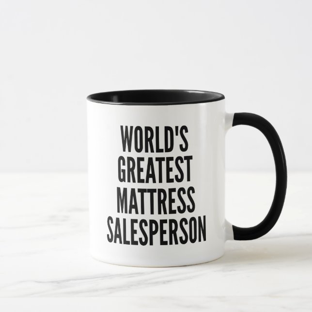 Worlds Greatest Mattress Salesperson Mug (Right)