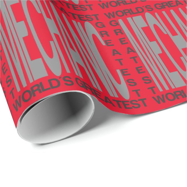 Worlds Greatest Mechanic Wrapping Paper (Roll Corner)