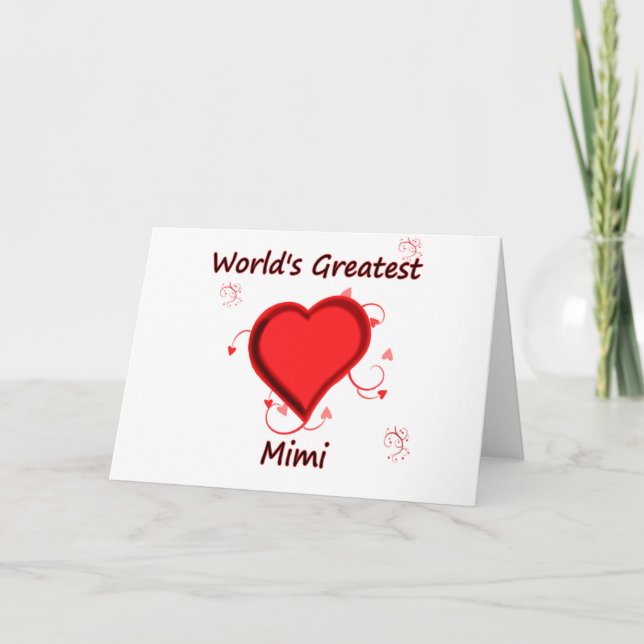 World's Greatest mimi Card (Front)