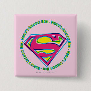 World's Greatest Mom 2 Inch Square Button