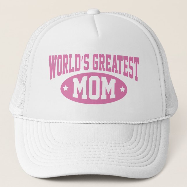 World's Greatest Mom Coffee Mug Trucker Hat (Front)