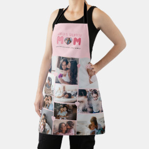 World's Greatest Mom Custom Photo Keepsake Collage Apron