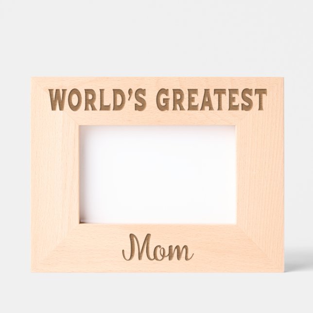 World's Greatest Mom Etched Frames (Front)
