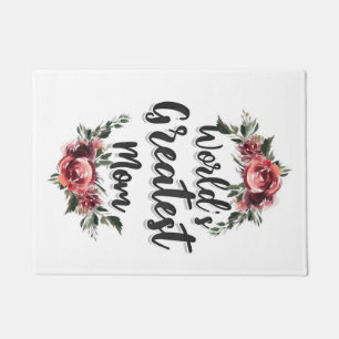 World's Greatest Mom   Gift For Mom Doormat