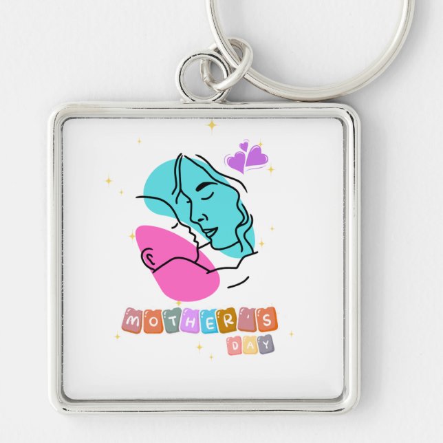 worlds greatest mom keychain (Front)