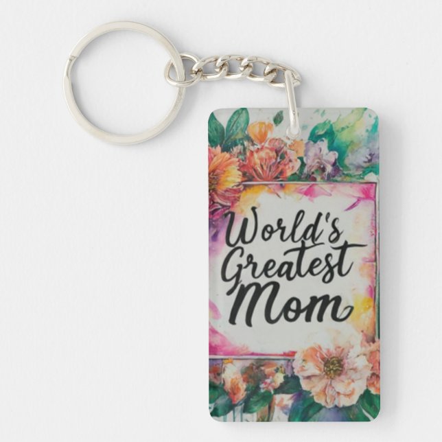 World's Greatest Mom Keychain (Front)
