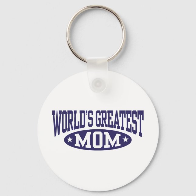 World's Greatest Mom Keychain (Front)