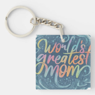 World's Greatest Mom Keychain