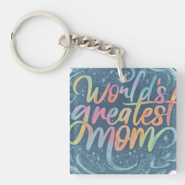 World's Greatest Mom Keychain (Front)
