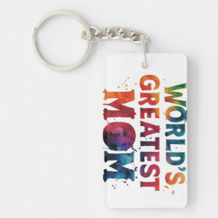 World's Greatest Mom Keychain